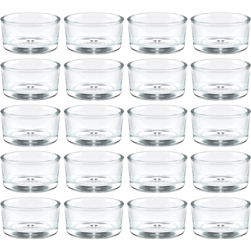 Candle Making Jars With Lids - Clear Glass Tealight Candle Holders,Use for