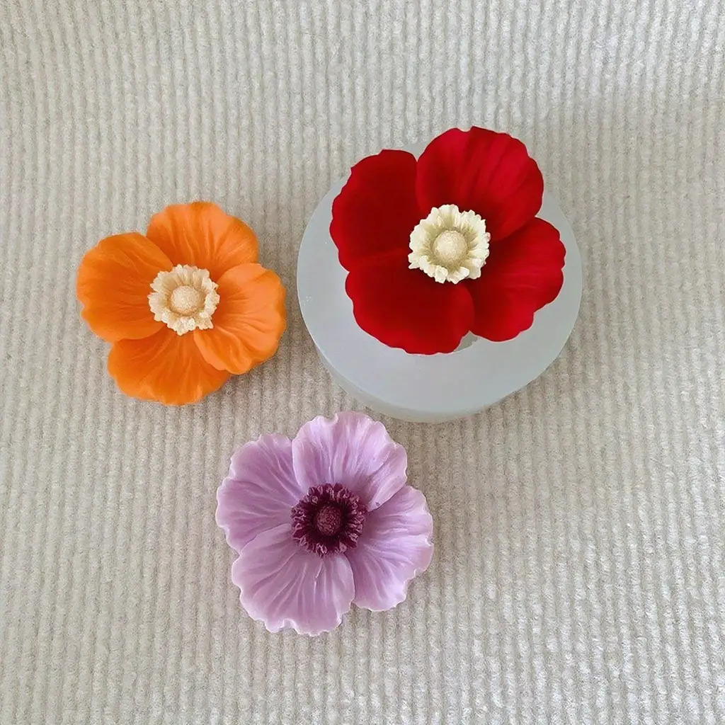 Flower Silicone Candle Mold, C - Candle Making Jug 评论和价格