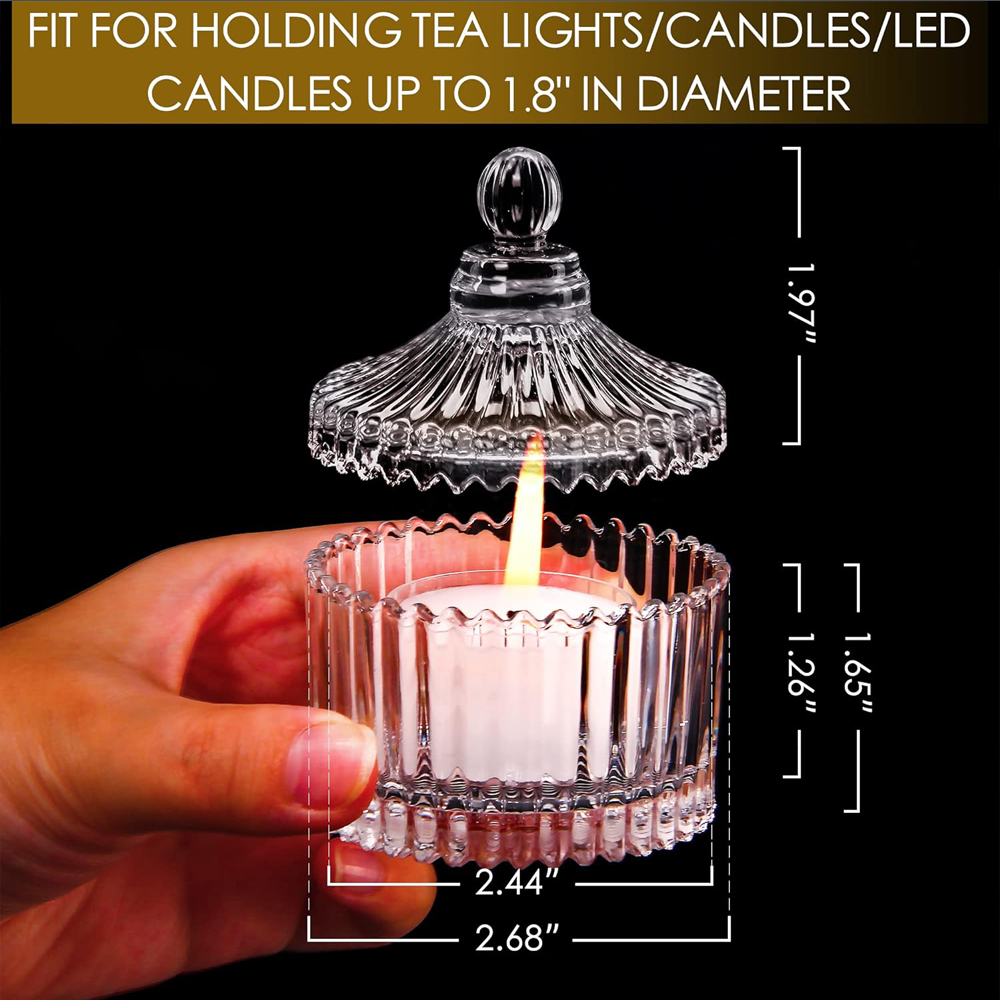 Votive Candle Holders with Lid - Candle Making Jars With Lids 评论和价格