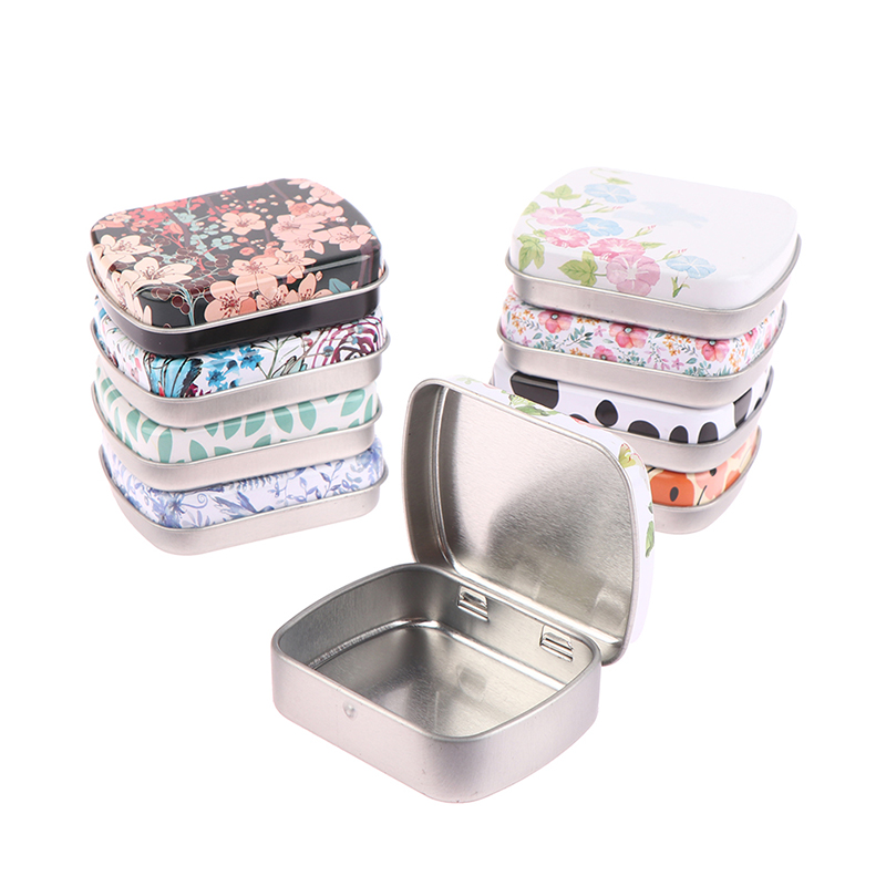 Mini Tin Box Metal Hinged with - Tin Container Lid 评论和价格