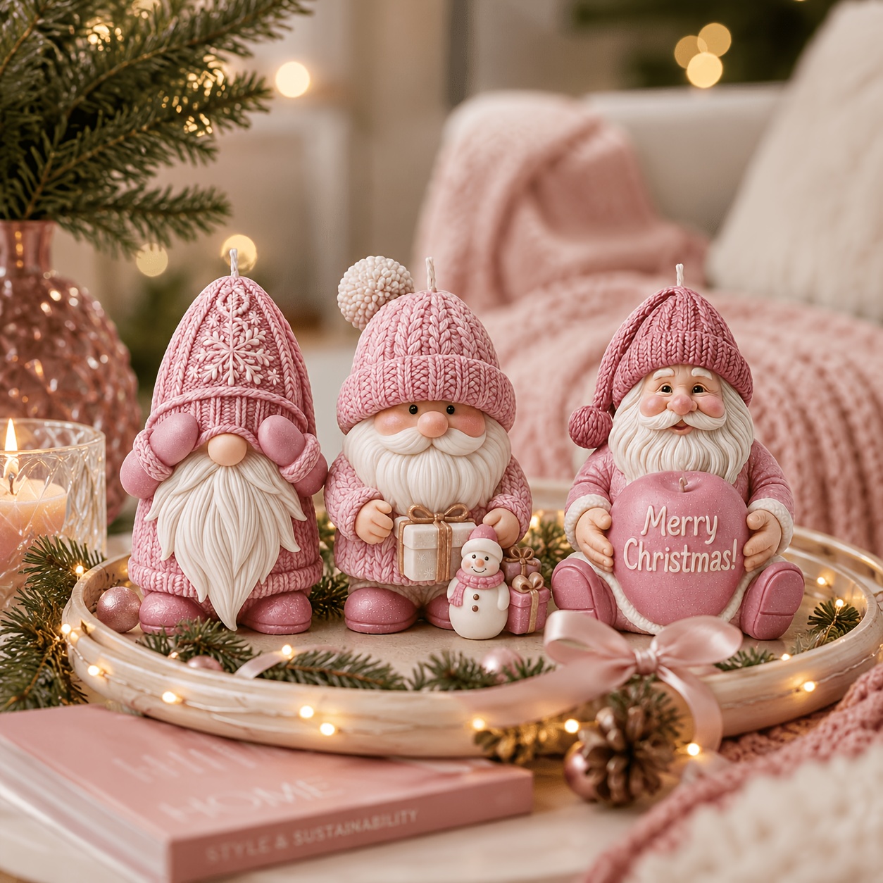 Xmas Holiday Gnome Silicone Ca - Candle Making Kits 评论和价格