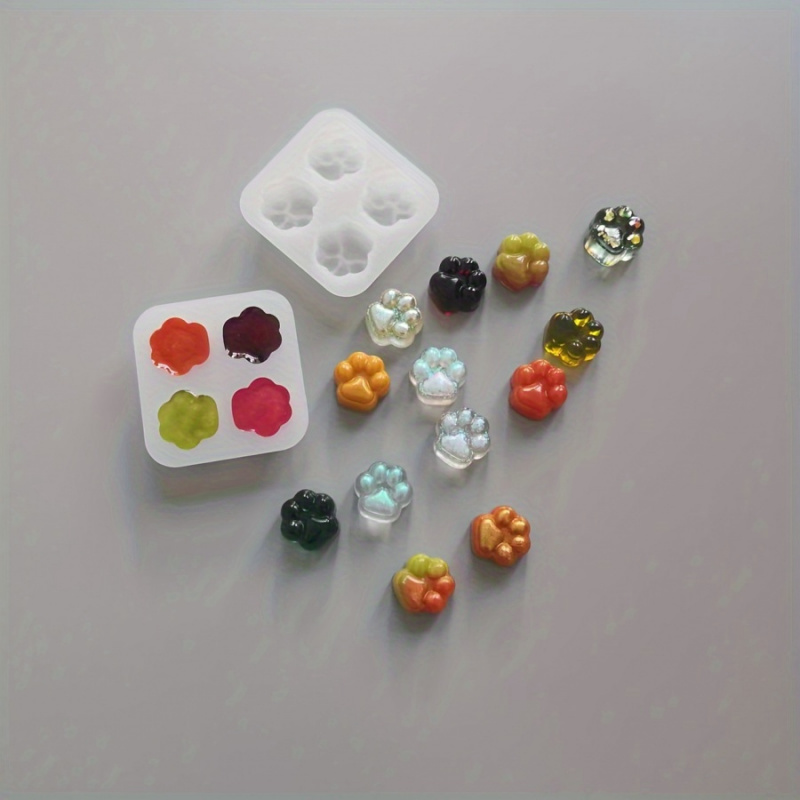 1Cat Paw Pattern Silicone Mold - Candle Making Kits 评论和价格