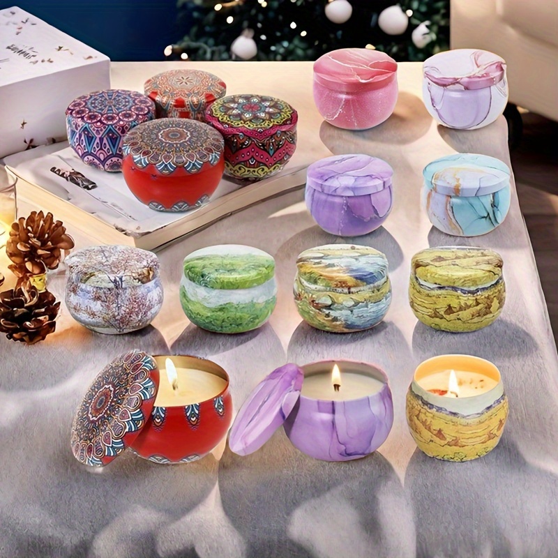 4Pcs Candy Box Candle Tin Jars - Candle Making Jug 评论和价格